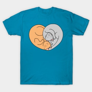 Unconditional Love Cat Heart T-Shirt